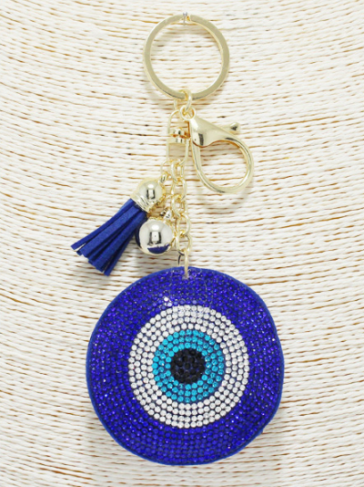 Circle Evil Eye Keychain