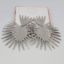 Load image into Gallery viewer, Rossana Silver Spikes Earrings
