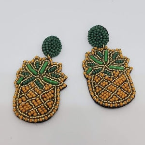 102. Handmade Pineapple Earrings