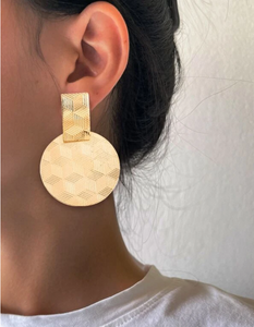 Gold Circle Earrings