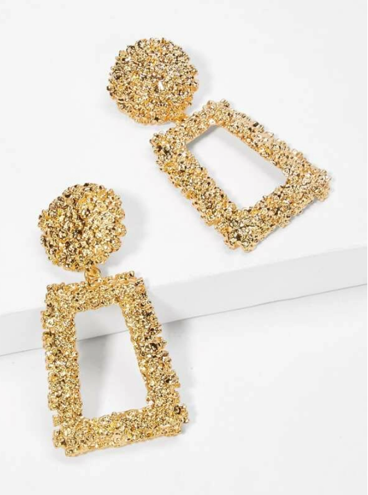 (279) Gold Statement Earrings