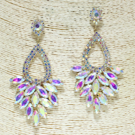 Rhinestone Glam Earrings