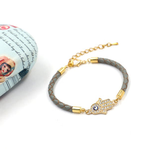 Gris Evil Eye Bracelet