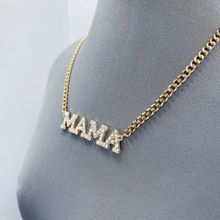 Cargar imagen en el visor de la galería, Rhinestone MAMA Necklace
