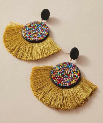 Mostaza Tassel Earrings