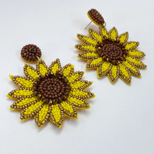 Sunflower Handmade Earrings