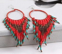 Load image into Gallery viewer, Tassel Beaded Earrings
