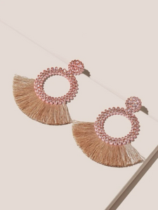 Rose Gold Tassel Earrings